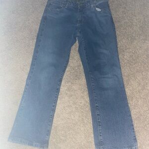 STRETCH CROP LOW RISE JEANS
SIZE 6 Vintage Ralph Lauren Brown flag label